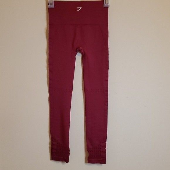 Gymshark Energy Magenta High waisted cropped athletic leggings size XS - Picture 5 of 12